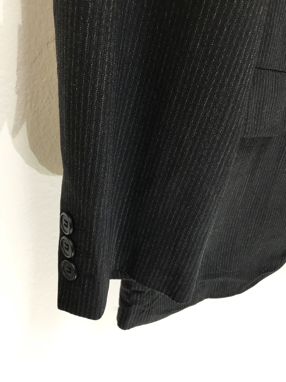 Yohji Yamamoto Vtg Yohji Yamamoto AAR Durban Pinstriped Wool Blazer 6🟩1 Size US M / EU 48-50 / 2 - 3 Thumbnail