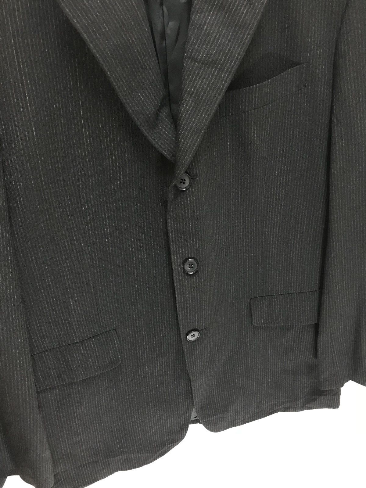 Yohji Yamamoto Vtg Yohji Yamamoto AAR Durban Pinstriped Wool Blazer 6🟩1 Size US M / EU 48-50 / 2 - 4 Thumbnail