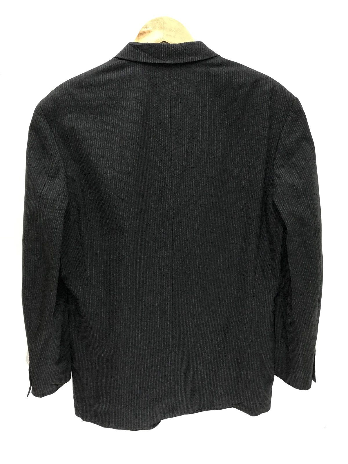 Yohji Yamamoto Vtg Yohji Yamamoto AAR Durban Pinstriped Wool Blazer 6🟩1 Size US M / EU 48-50 / 2 - 6 Thumbnail
