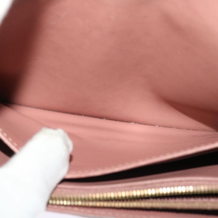 Louis Vuitton Portefeuille Sarah Women's Long Wallet M64082 Monogram  Empreinte Rose Poudre/Pink