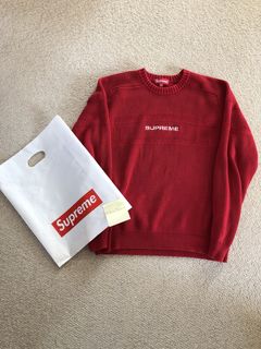 Supreme Striped Raglan Sweater | Grailed