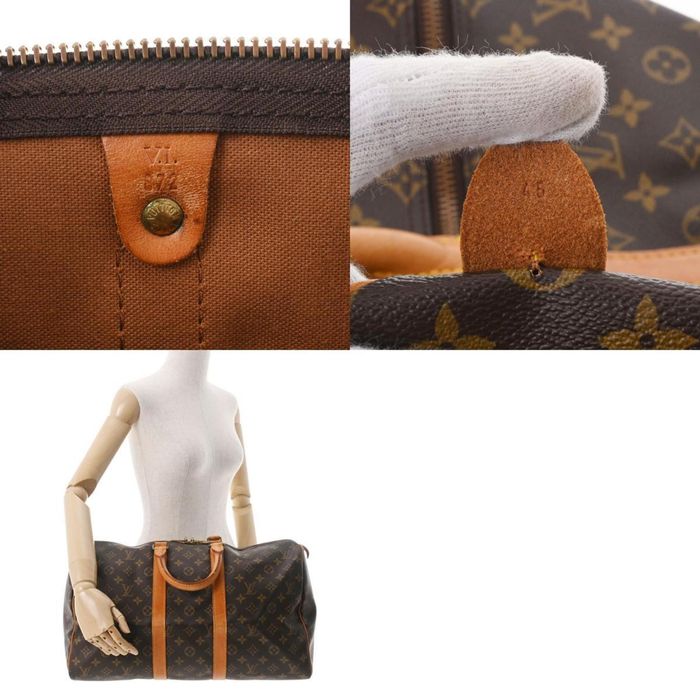 LOUIS VUITTON Boston bag M41428 Keepall 45 vintage Monogram canvas Brown  unisex Used