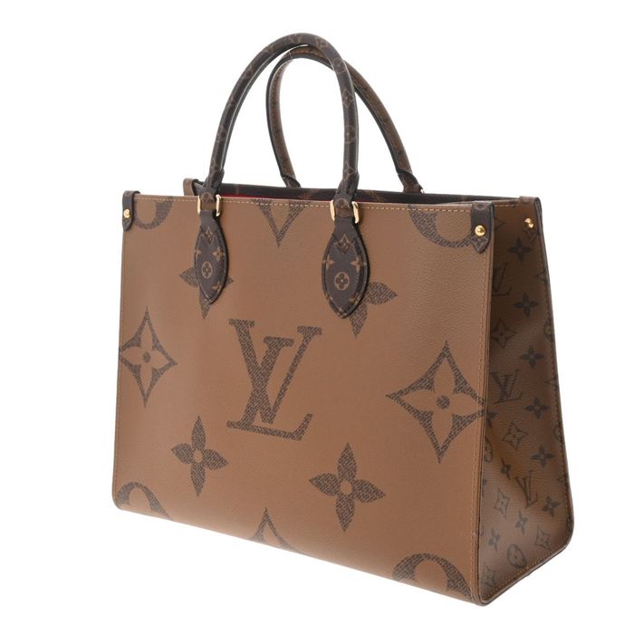 Louis Vuitton On the Go MM Women's/Men's Shoulder Bag M45321 Monogram  Reverse Brown/Beige