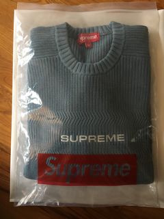 Supreme Striped Raglan Sweater | Grailed