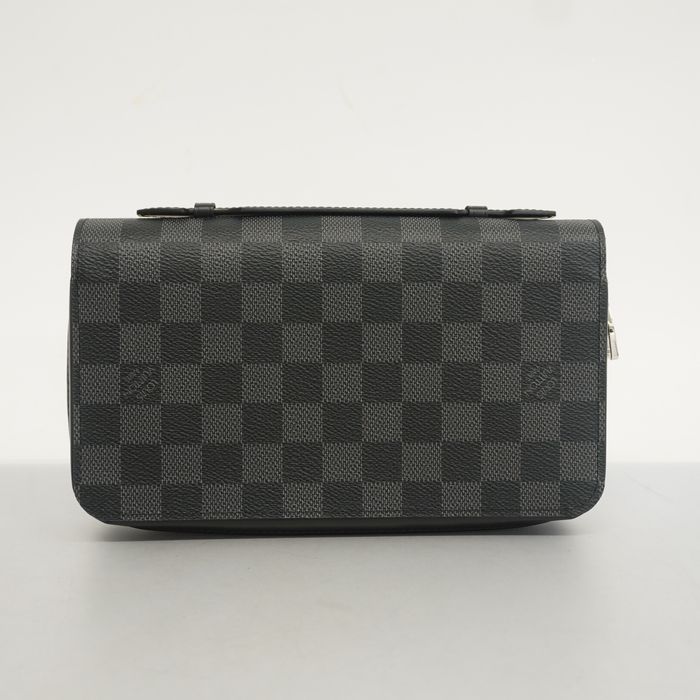 Authentic LOUIS VUITTON Damier Graphite Zippy XL N41503 Wallet  #260-004-786