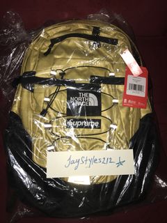 Supreme the north face metallic borealis backpack hotsell rose gold