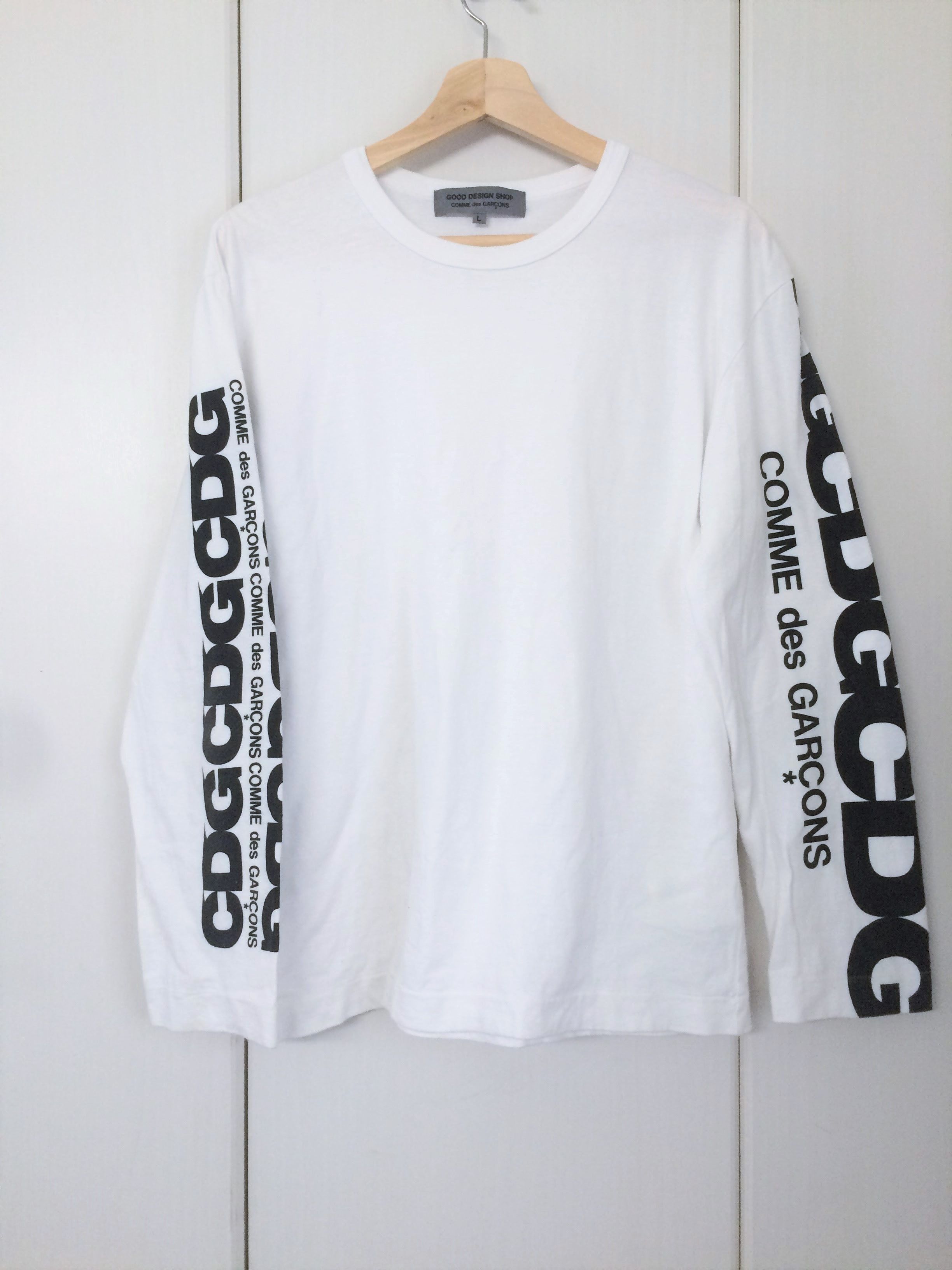 SS 17 CdG Good Design Shop Logo L/S T-Shirt - White (AD2016)