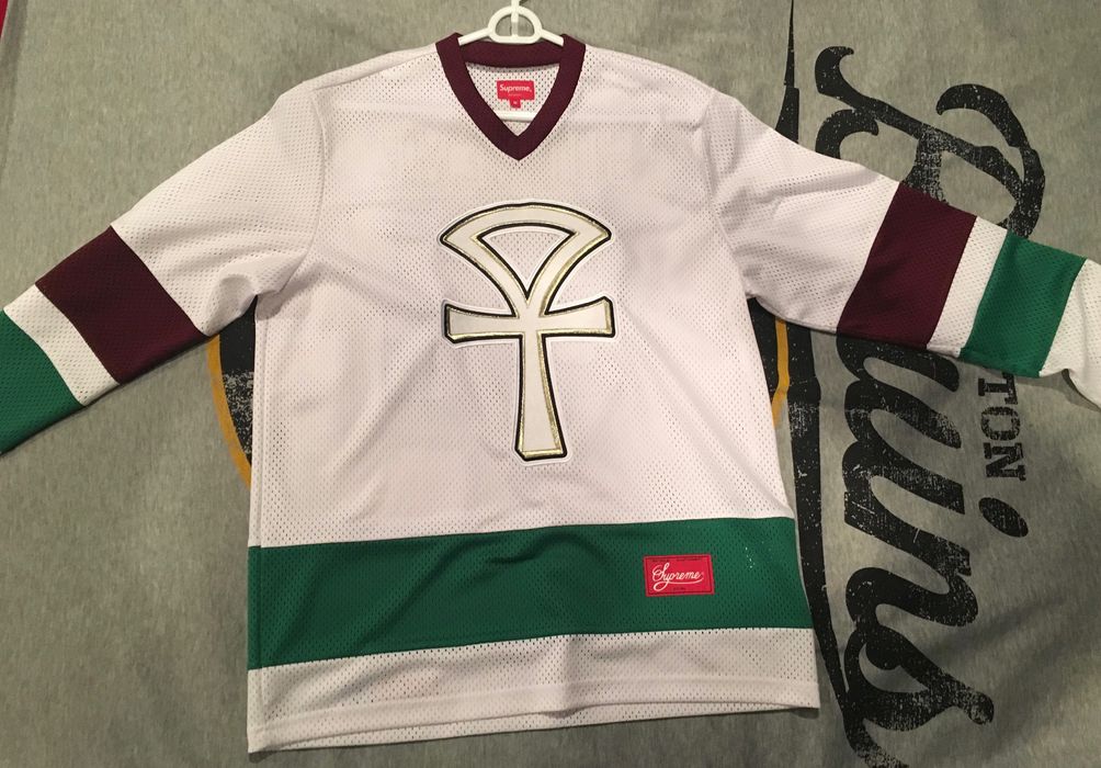 Supreme ankh hot sale hockey jersey