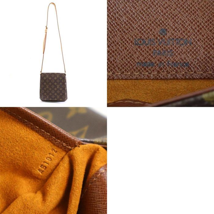 Louis Vuitton bag Model Salsa Musette UNISEX Ebony Leather Cloth