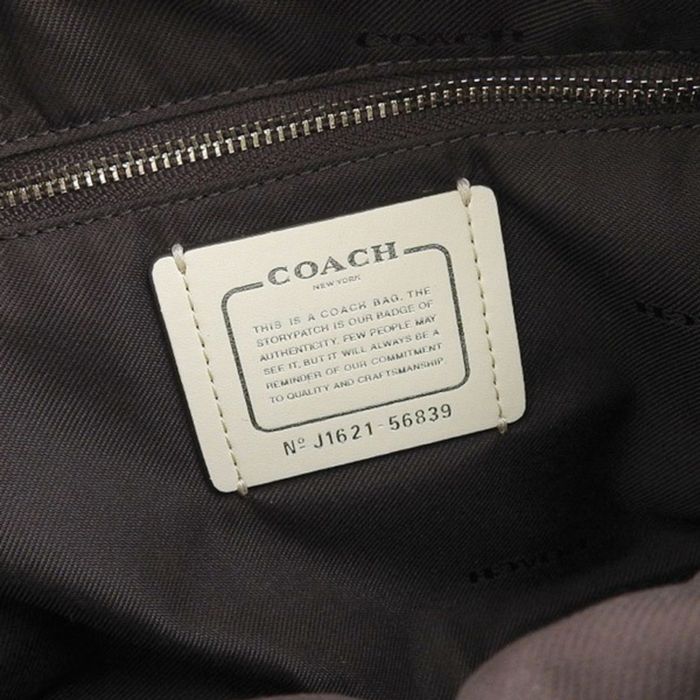Coach Handbag Signature Sierra Satchel F58295 Dark Brown Black PVC