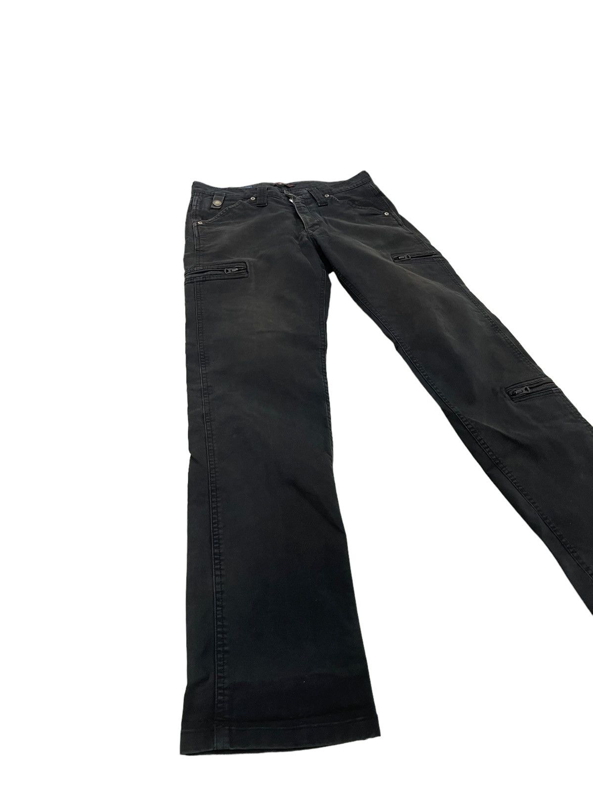 Japanese Brand Blue Way Black Slim Pant Stretch 3🟦7 Size US 31 - 3 Thumbnail