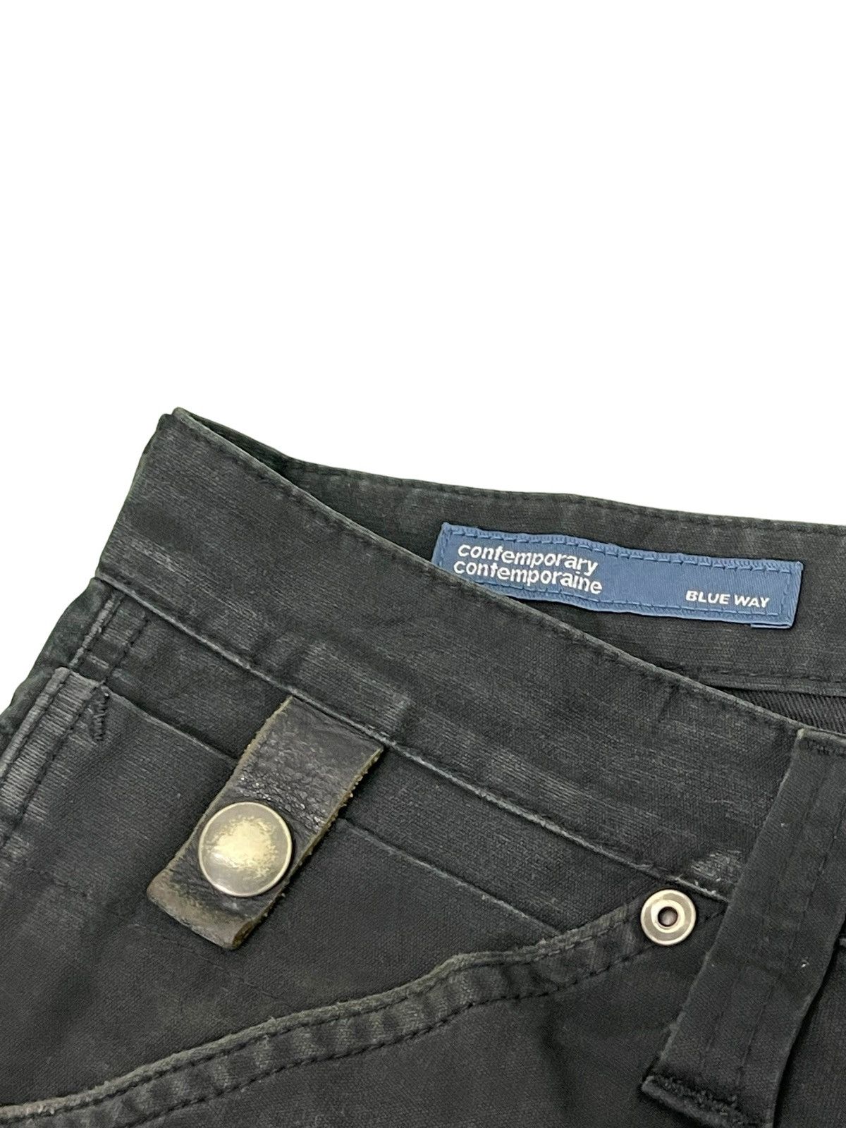Japanese Brand Blue Way Black Slim Pant Stretch 3🟦7 Size US 31 - 10 Thumbnail