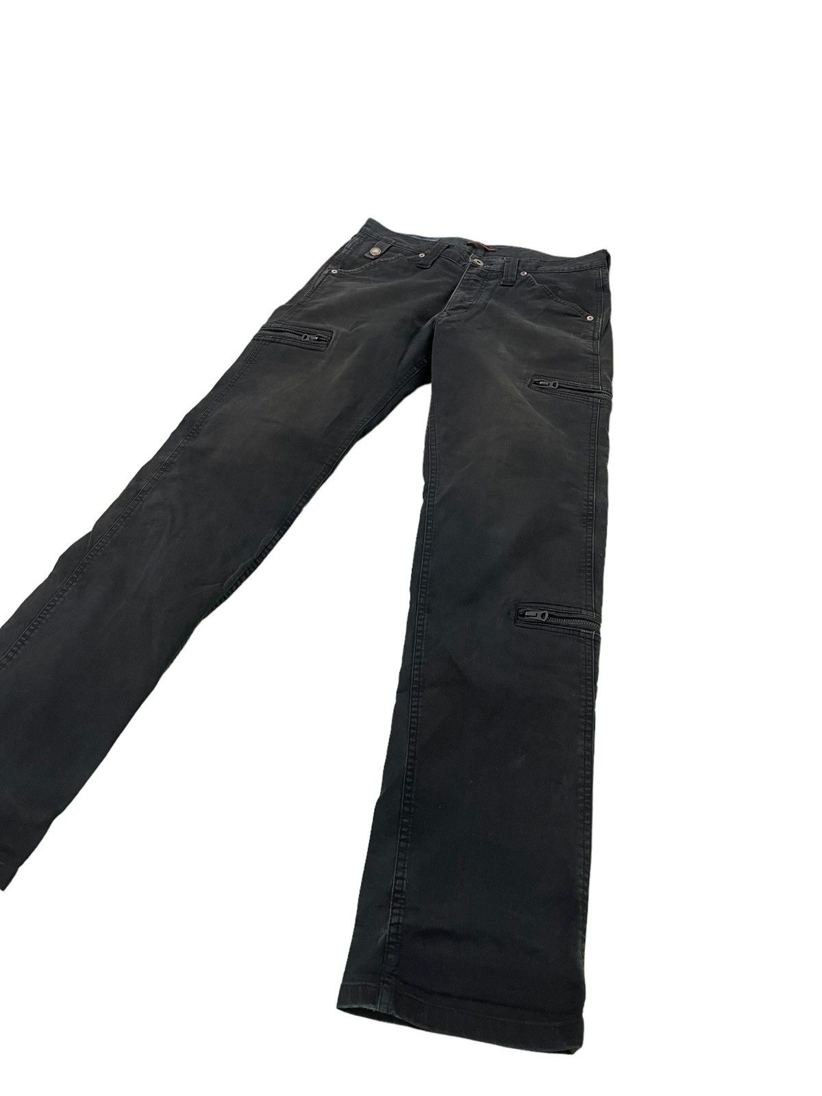 Japanese Brand Blue Way Black Slim Pant Stretch 3🟦7 Size US 31 - 1 Thumbnail