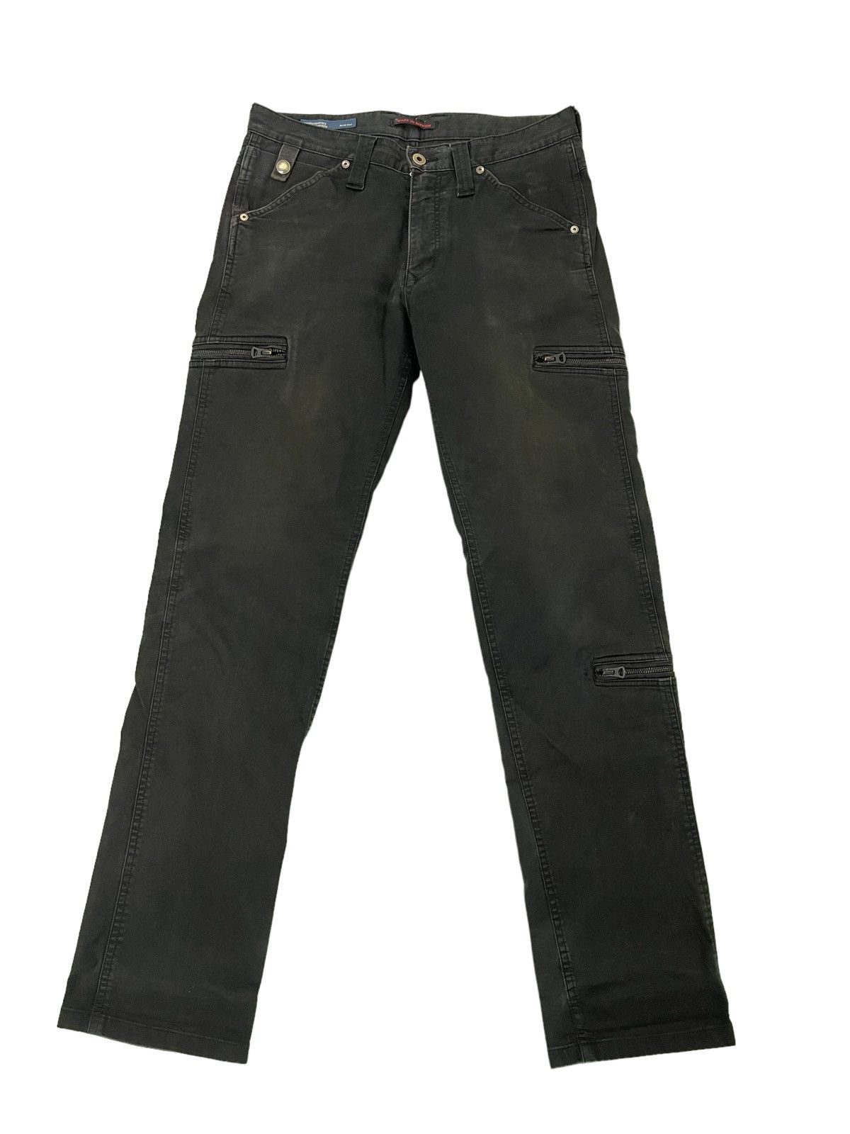 Japanese Brand Blue Way Black Slim Pant Stretch 3🟦7 Size US 31 - 2 Thumbnail