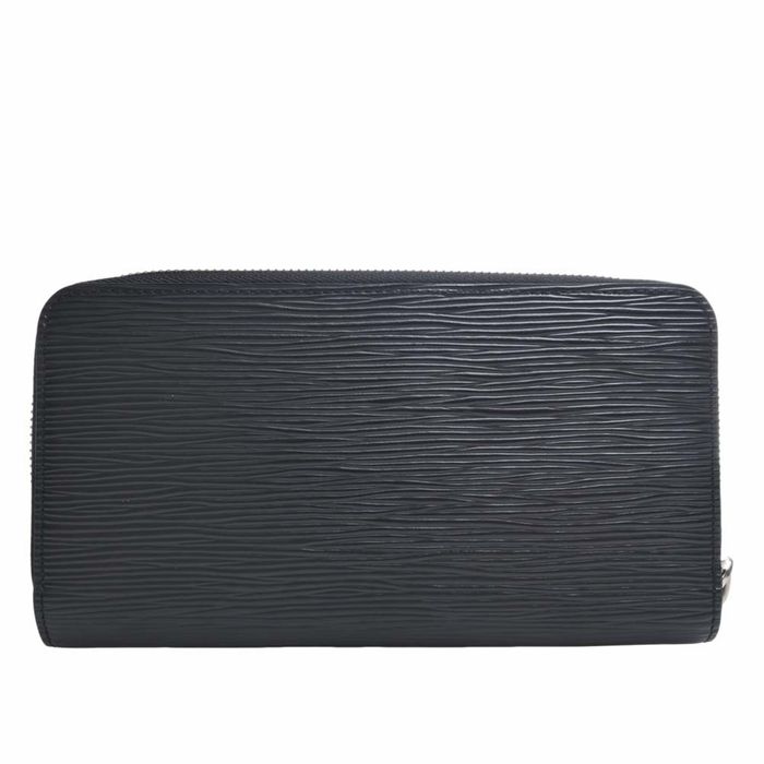 LOUIS VUITTON purse M61857 Zippy wallet Epi Leather Black Black mens Used