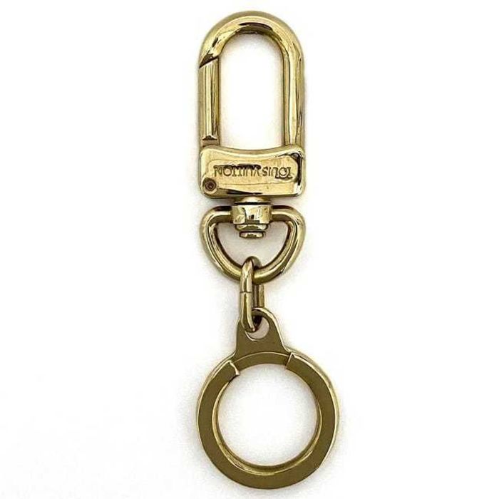 LOUIS VUITTON Cloche Cle Keyring Keychain BagCharm Black Silver  Men'sAccessories
