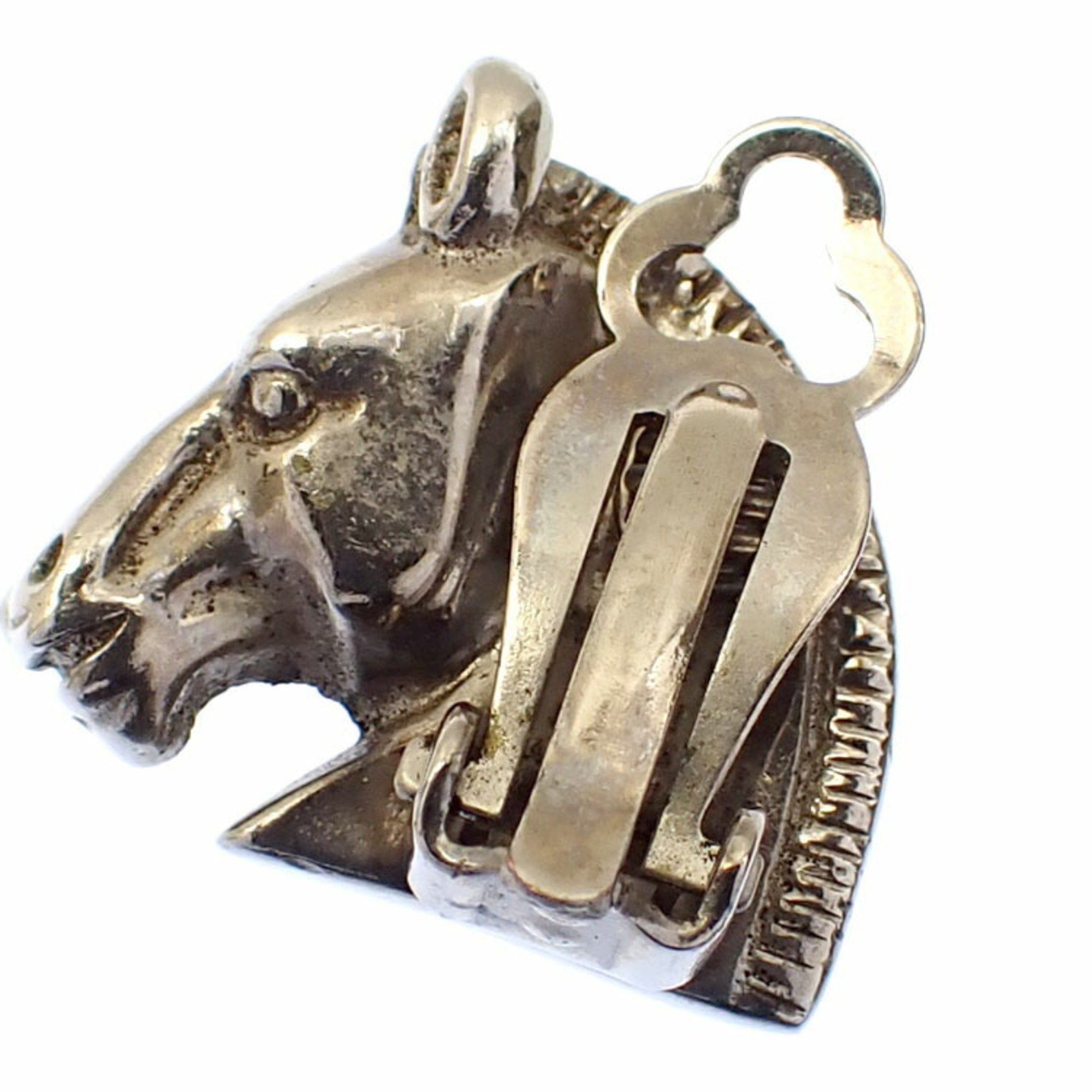 Hermes Hermes Design Earrings Ladies Silver Horse Size ONE SIZE - 3 Thumbnail