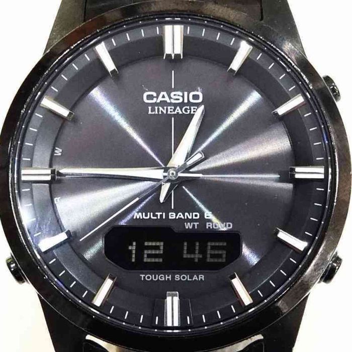 Casio Casio watch LINEAGE lineage LCW-M170 DB-1AJF solar men's radio wave  MULTI BAND 6 black