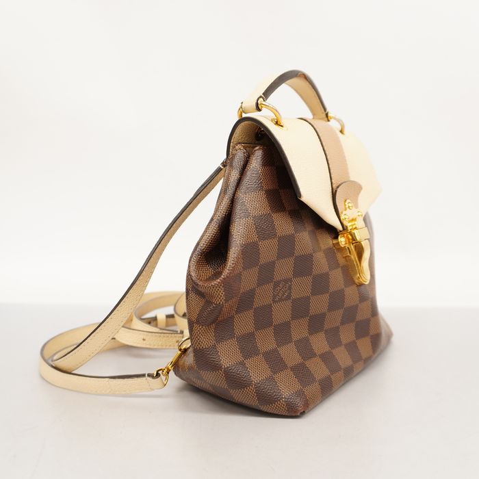 LOUIS VUITTON clapton Rucksack Backpack N42259 Damier canvas Brown