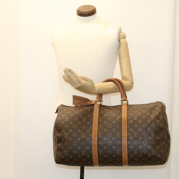 Louis Vuitton Monogram Keepall 50 Boston Bag M41426 LV Auth 43871