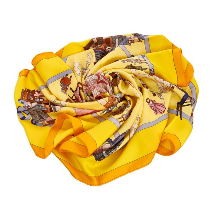 Hermes Silk Hello Dolly Scarf 90 Multicolor