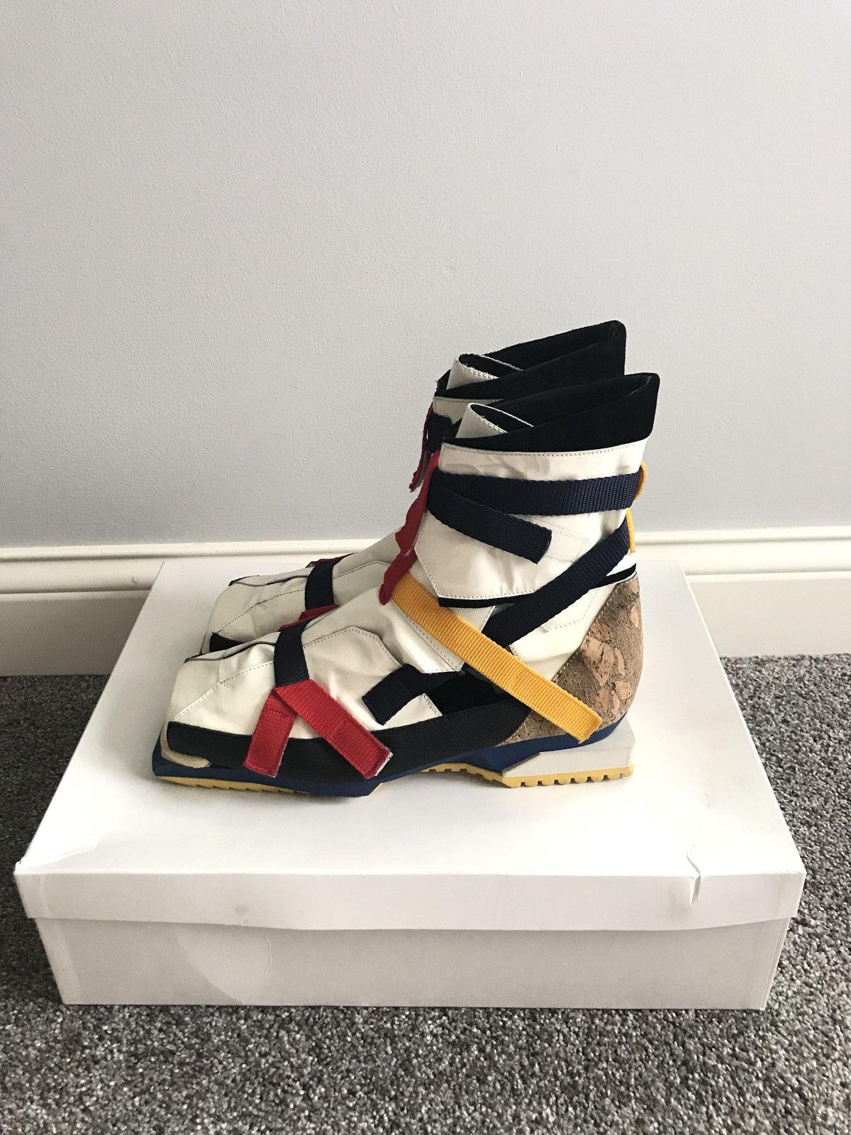 raf simons de stijl hiking boots