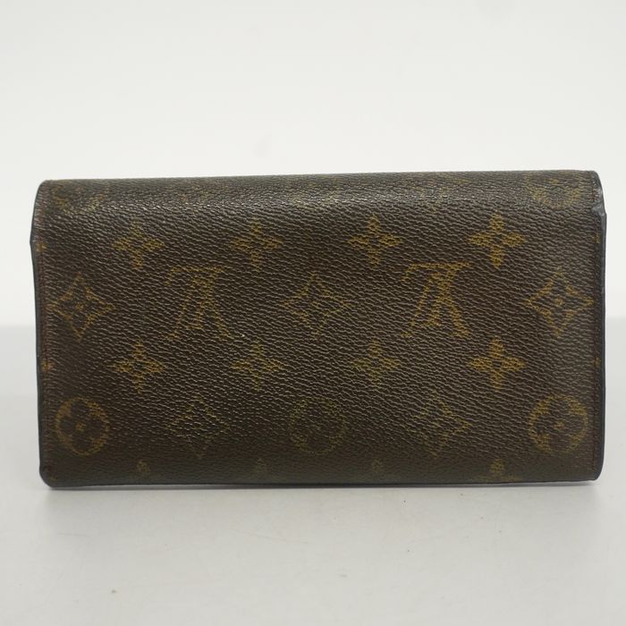 Louis Vuitton Auth Louis Vuitton Monogram Porto Mone Credit M61725 Unisex  Long Wallet