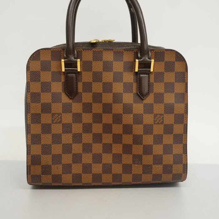 Auth Louis Vuitton Damier Triana N51155 Women's Handbag