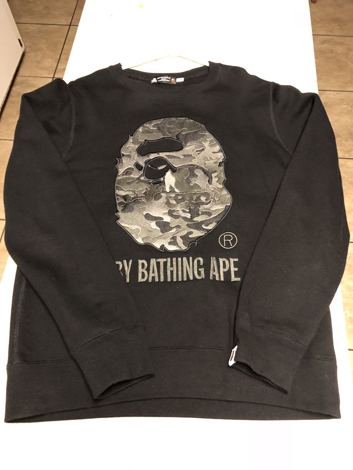 Lサイズ レア BAPE x mastermind Crewneck Bape × Mastermind Japan Bape X Mastermind Crewneck RARE