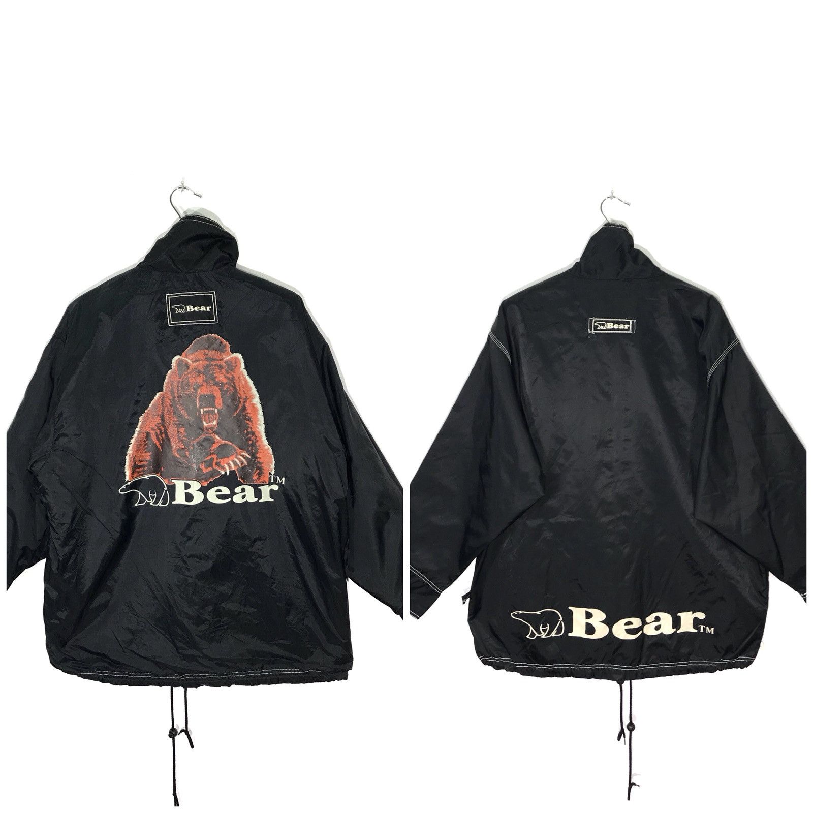 Vintage Vintage Bear Big Logo Reversible Windbreaker Jacket Size US L / EU 52-54 / 3 - 1 Thumbnail