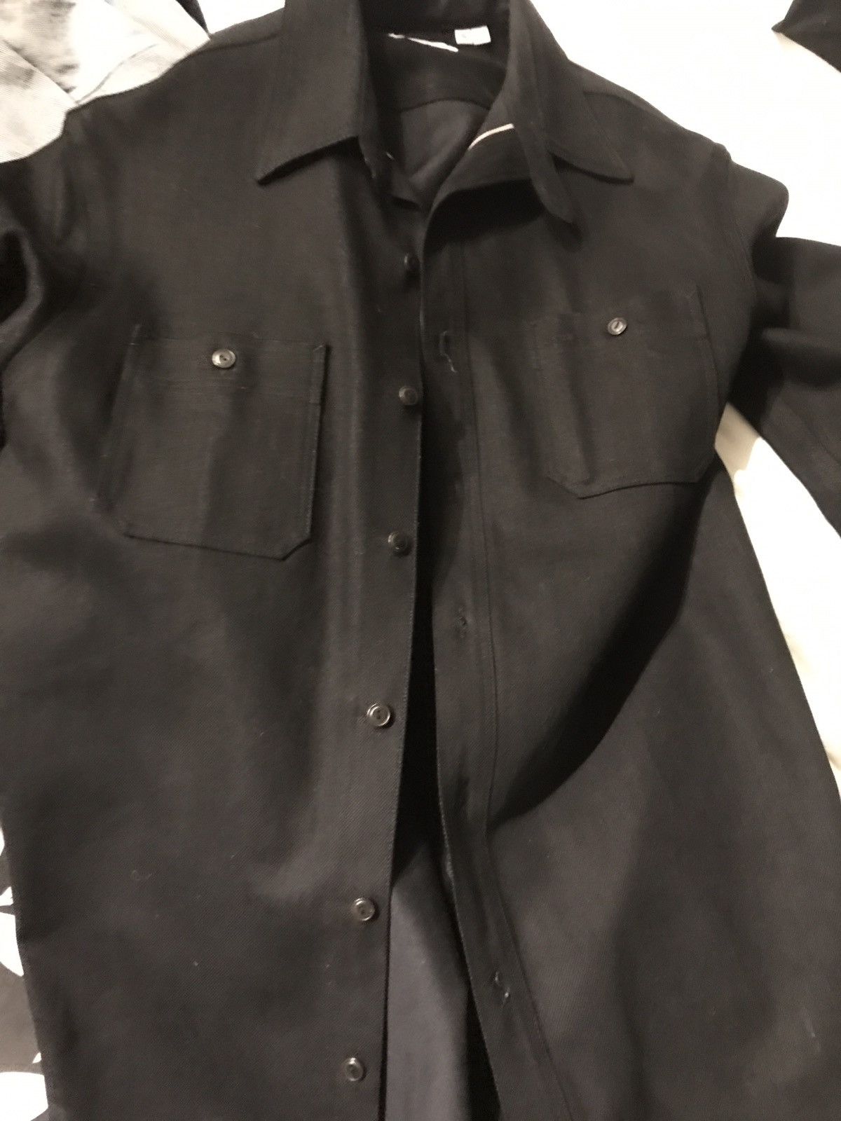 Gustin Black Selvedge Work Shirt | Grailed