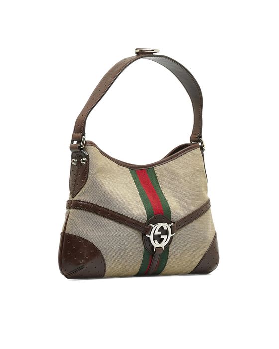 Authentic Gucci GG web Reins shoulder bag for Sale in Hackensack