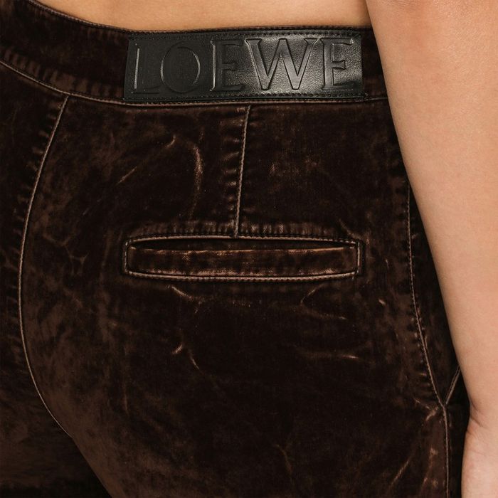 Loewe Loewe Cotton Coffee Trousers
