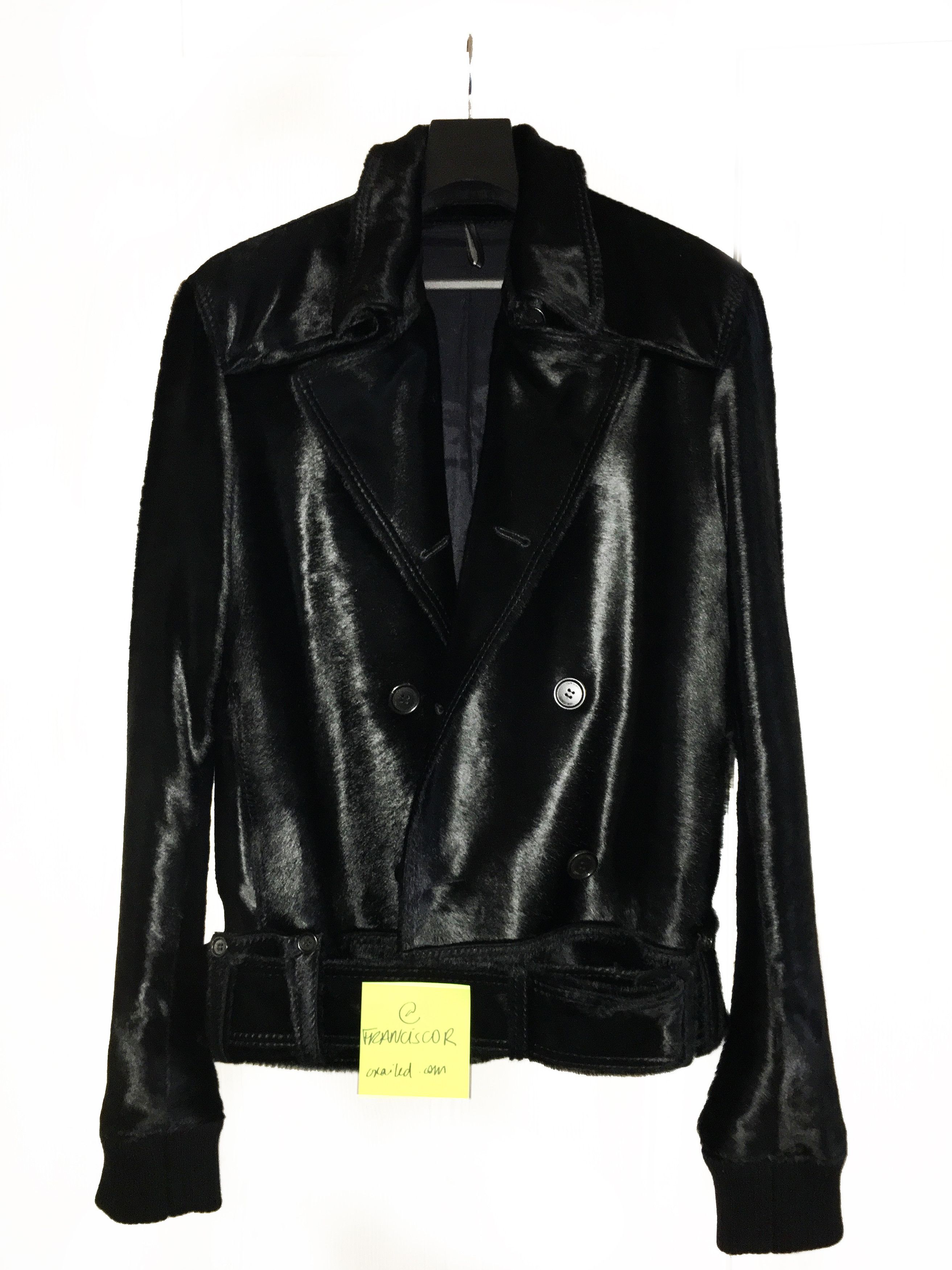 Dior Dior Homme by Hedi Slimane AW 2006 Pony Hair Jacket