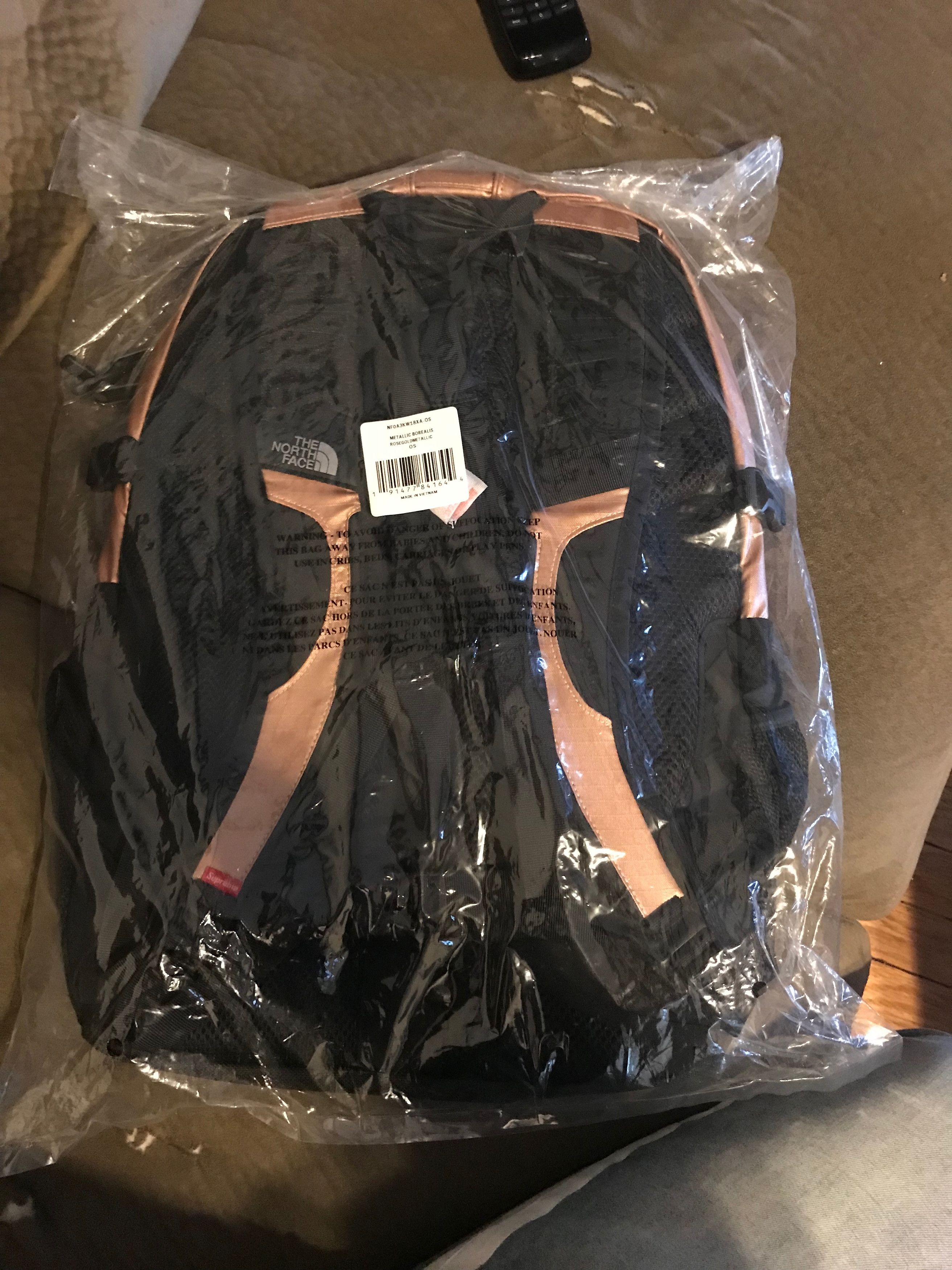 Supreme the north face metallic borealis backpack rose gold deals