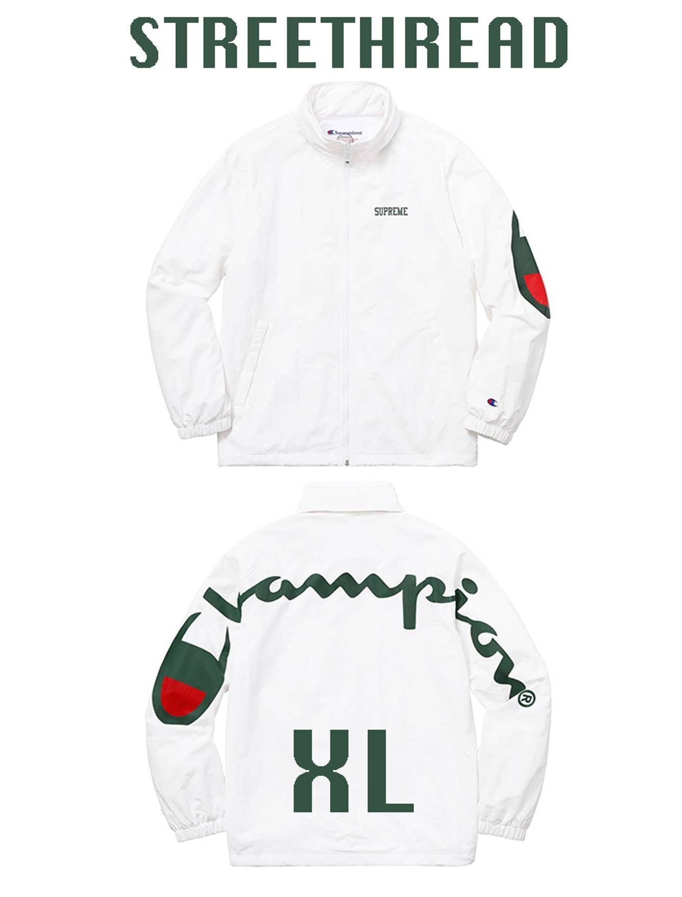 Supreme champion track jacket white online