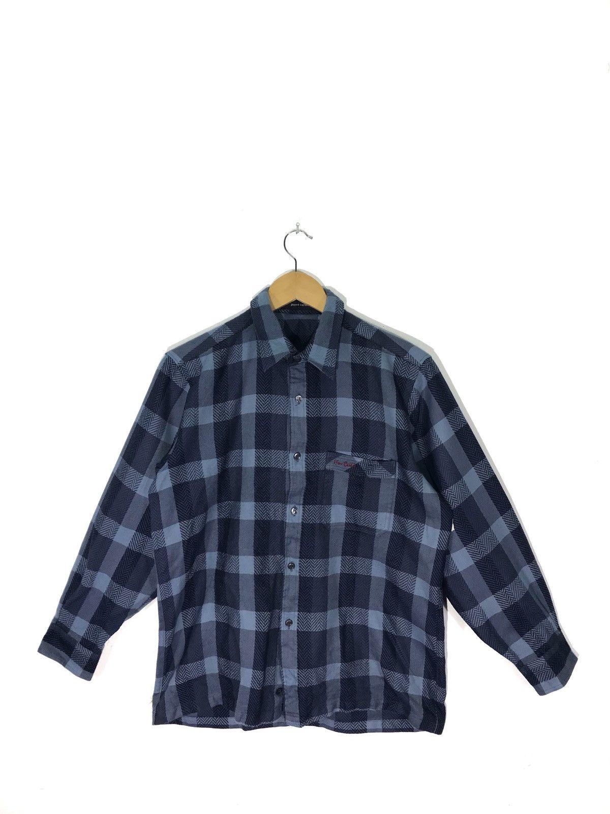 Pierre Cardin Pierre Cardin Plaid Wool Shirt Size US M / EU 48-50 / 2 - 1 Thumbnail