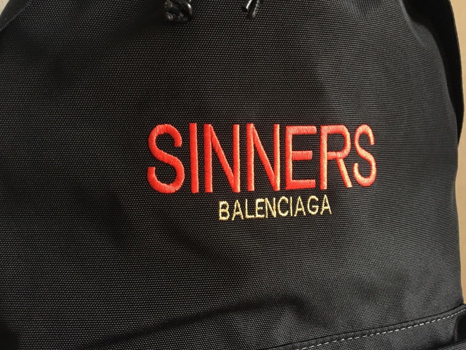 Sinners balenciaga backpack hotsell