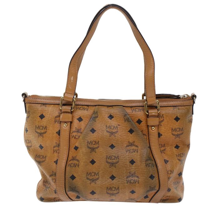 Mcm Shoulder Bag Brown Pvc