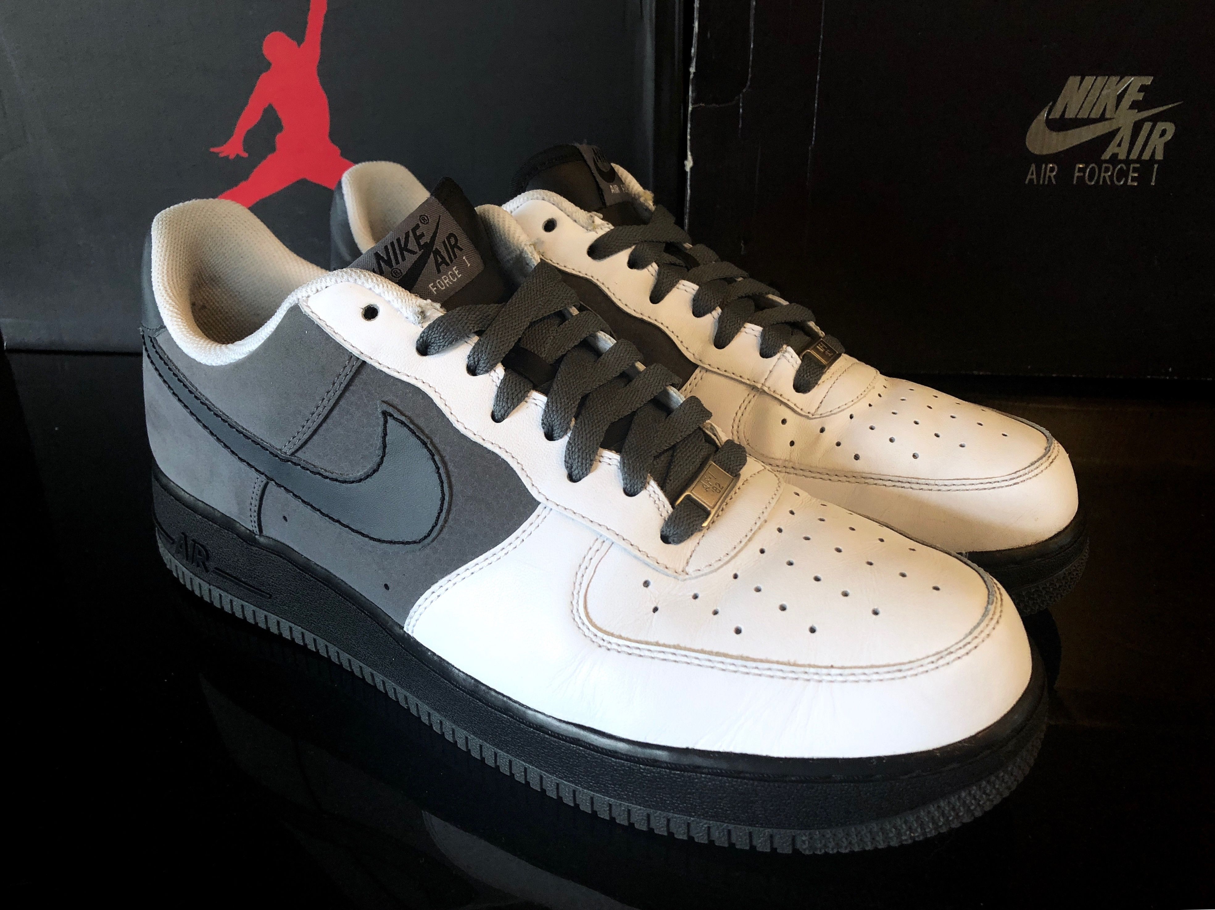 Nike Air Force 1 Premium, Flint Grey Suede/white/black, '07 release ...