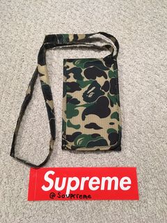 BAPE Backpack A Bathing Ape 2021 SS SUPREME Bag Pouch Yellow Camo