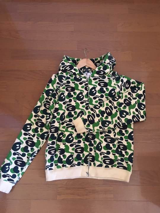 BAPE Baby Milo Camo Full Zip Hoodie Vintage