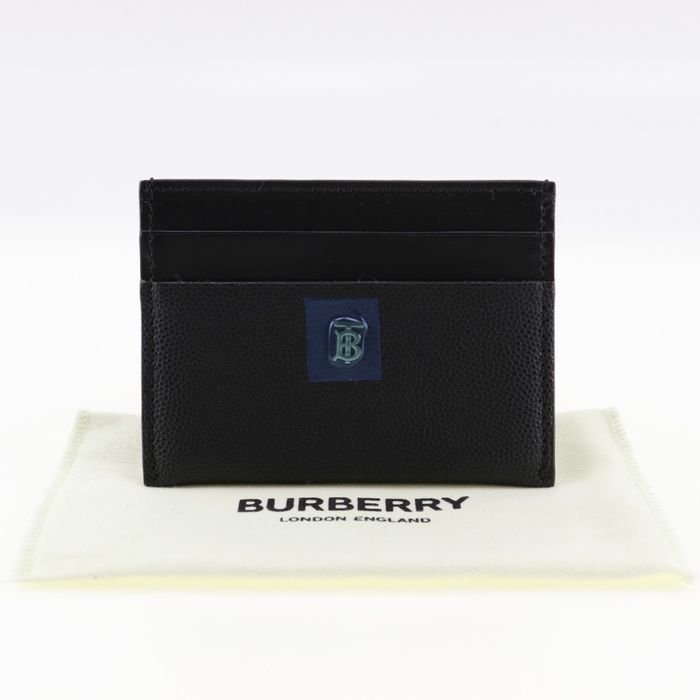 Burberry Business Card Holder 4074466 Brown Leather Plaid Case Burberry  Auction
