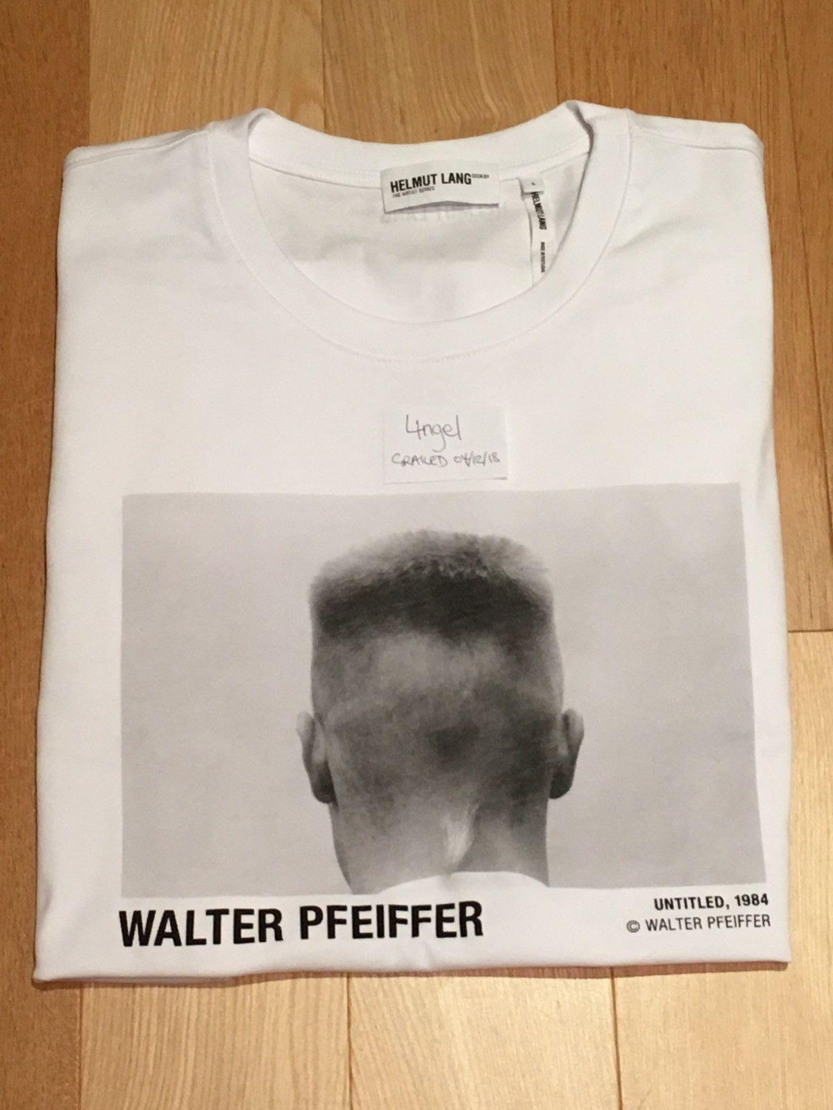 Helmut Lang Walter Pfeiffer Artist Series Tee | Grailed