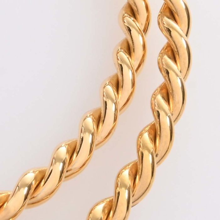 Louis Vuitton Nanogram Gold Tone Hoop Earrings M00220