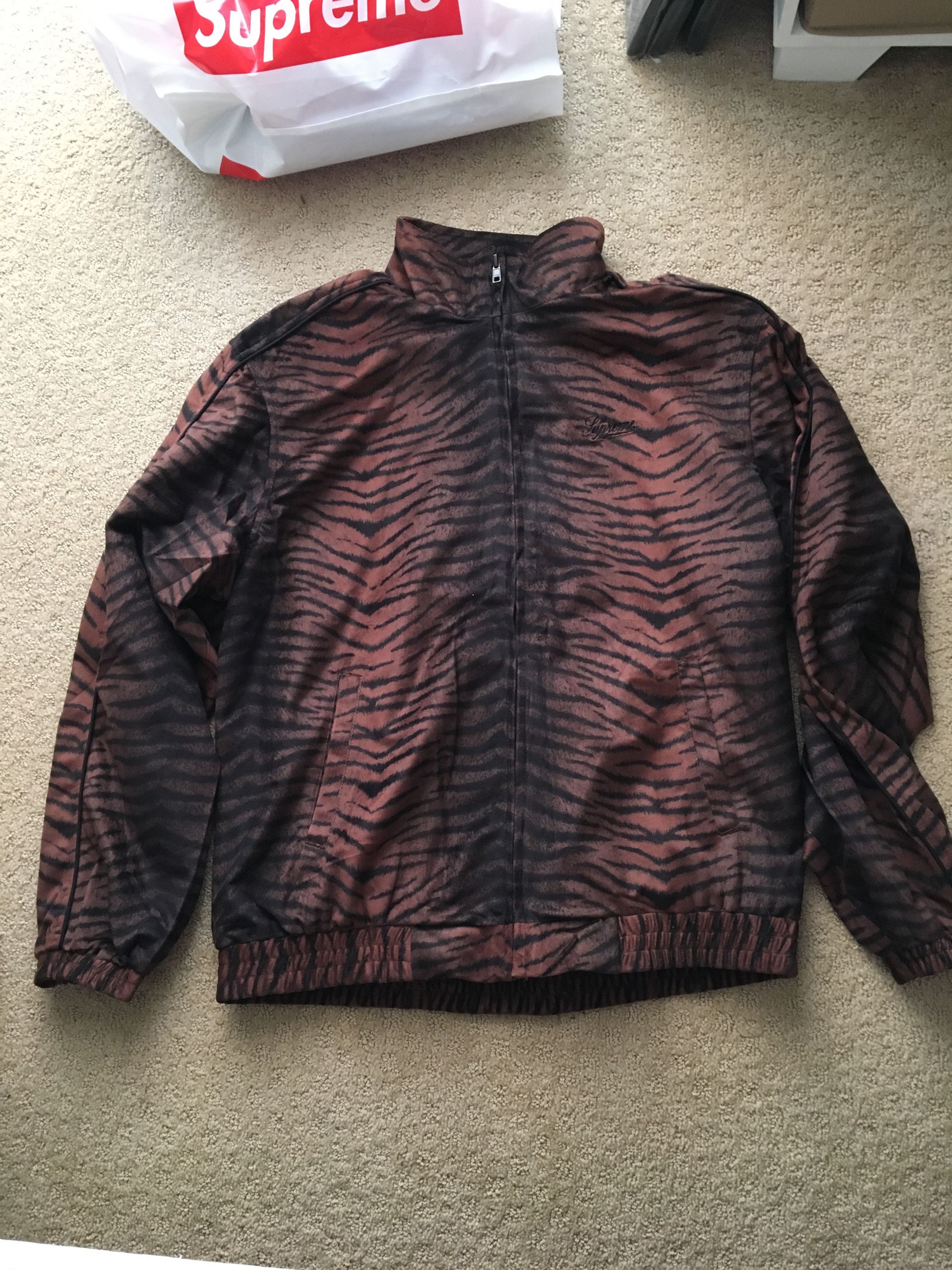 Outerwear Supreme Tiger Stripe Track Jacket Tiger Stripe Track