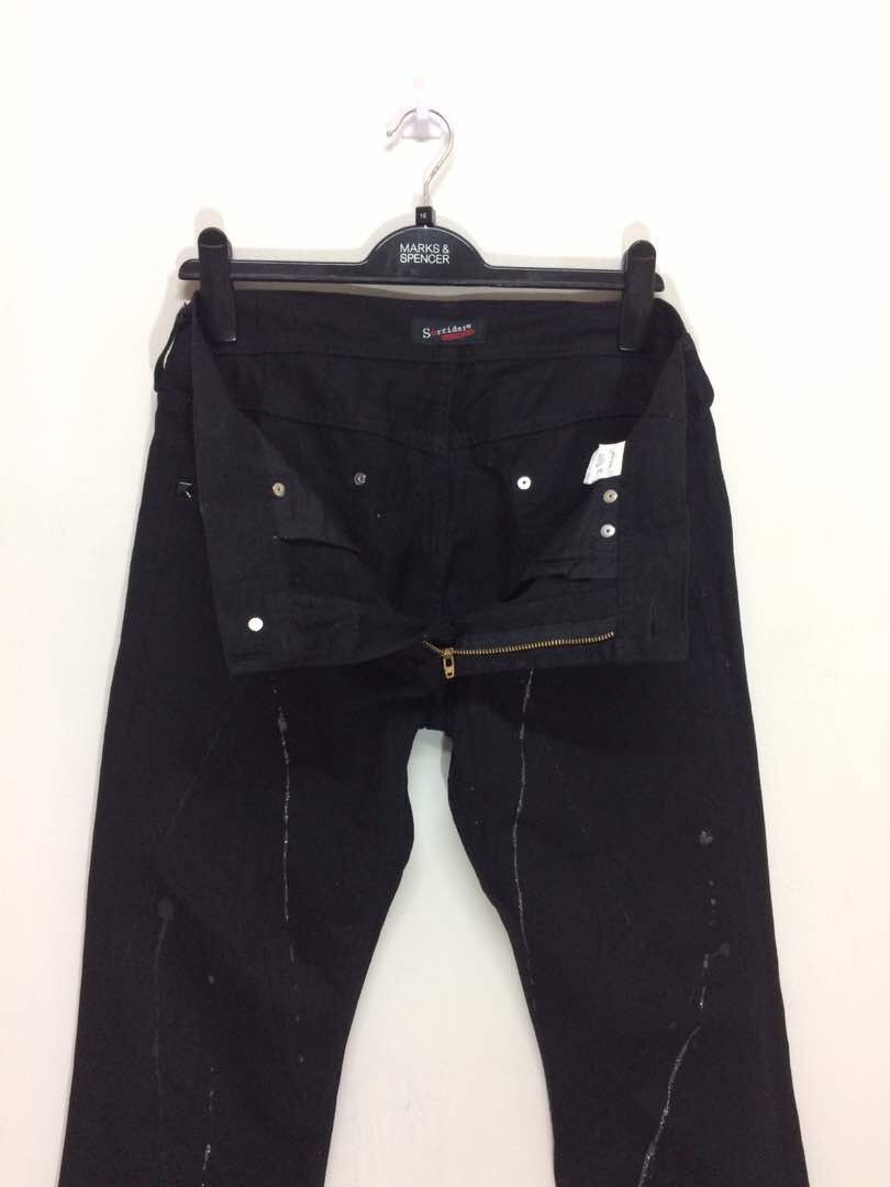 Japanese Brand JAPAN DENIM SORRIDERE DESIGN GOD SAVE THE QUEEN RARE Size US 34 / EU 50 - 5 Thumbnail