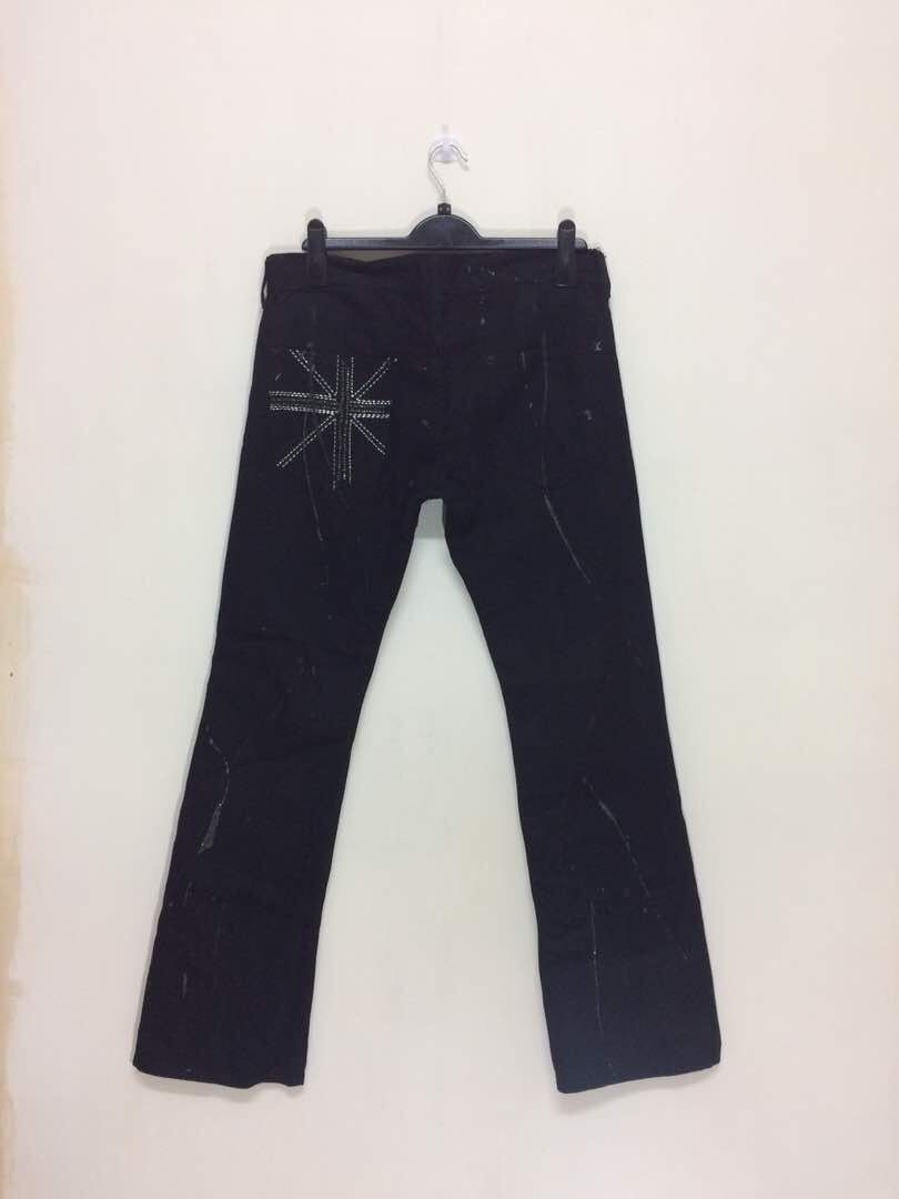 Japanese Brand JAPAN DENIM SORRIDERE DESIGN GOD SAVE THE QUEEN RARE Size US 34 / EU 50 - 2 Thumbnail