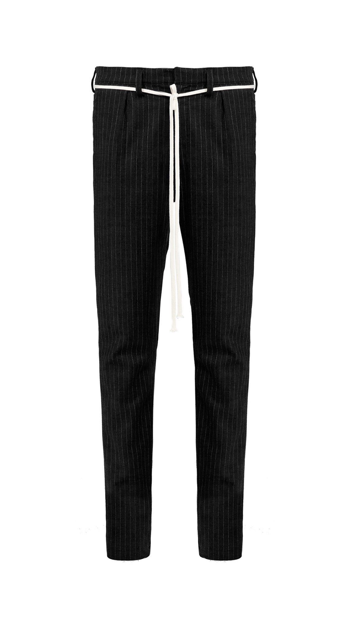 Represent Clo. Pinstripe Smoker Pant (black) Size US 30 / EU 46 - 3 Thumbnail