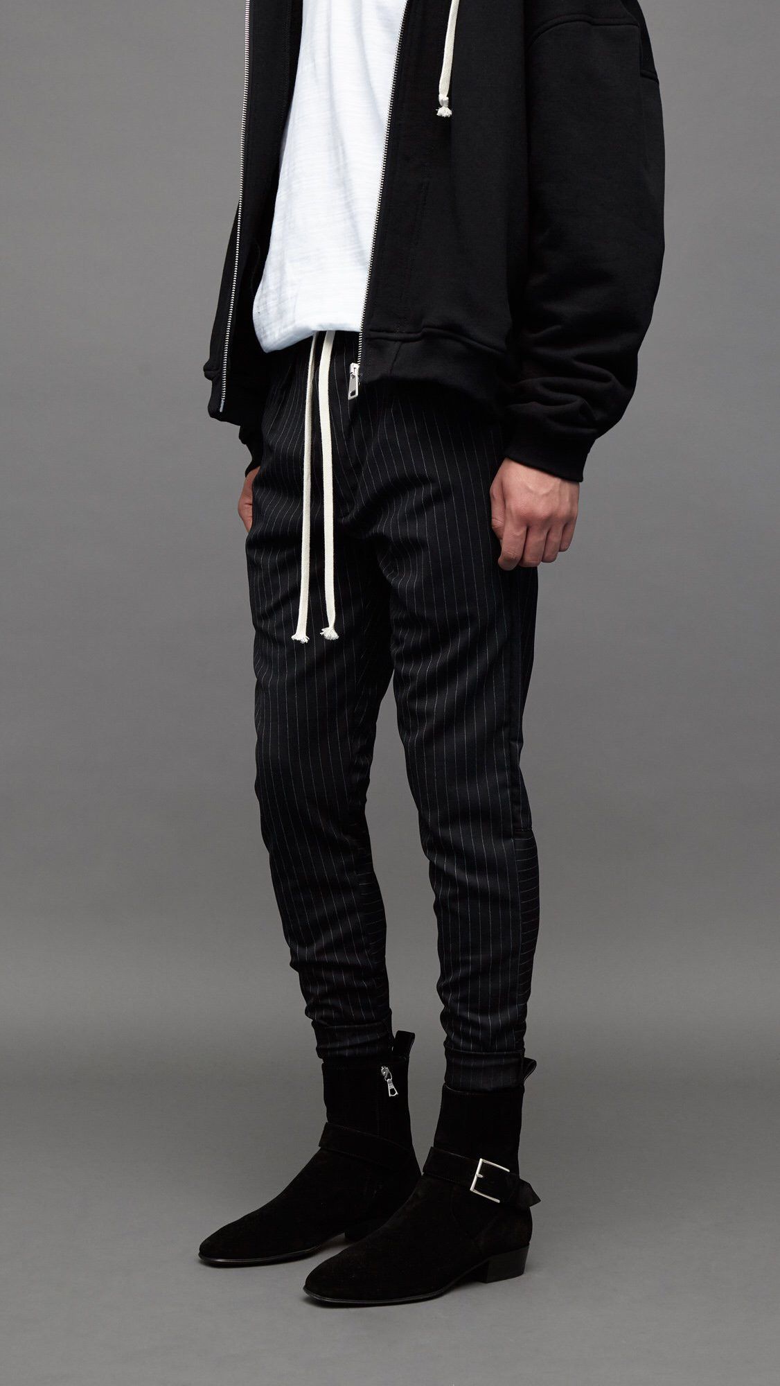 Represent Clo. Pinstripe Smoker Pant (black) Size US 30 / EU 46 - 1 Thumbnail